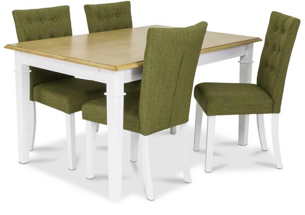 900100 Ramnäs table 140x95 oak + 900174 Crocket chair Green